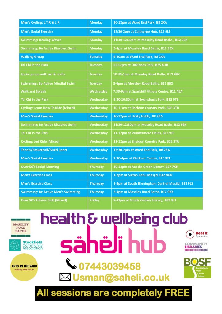 Saheli activities – Autumn 2022 – Neighbourhood News Online