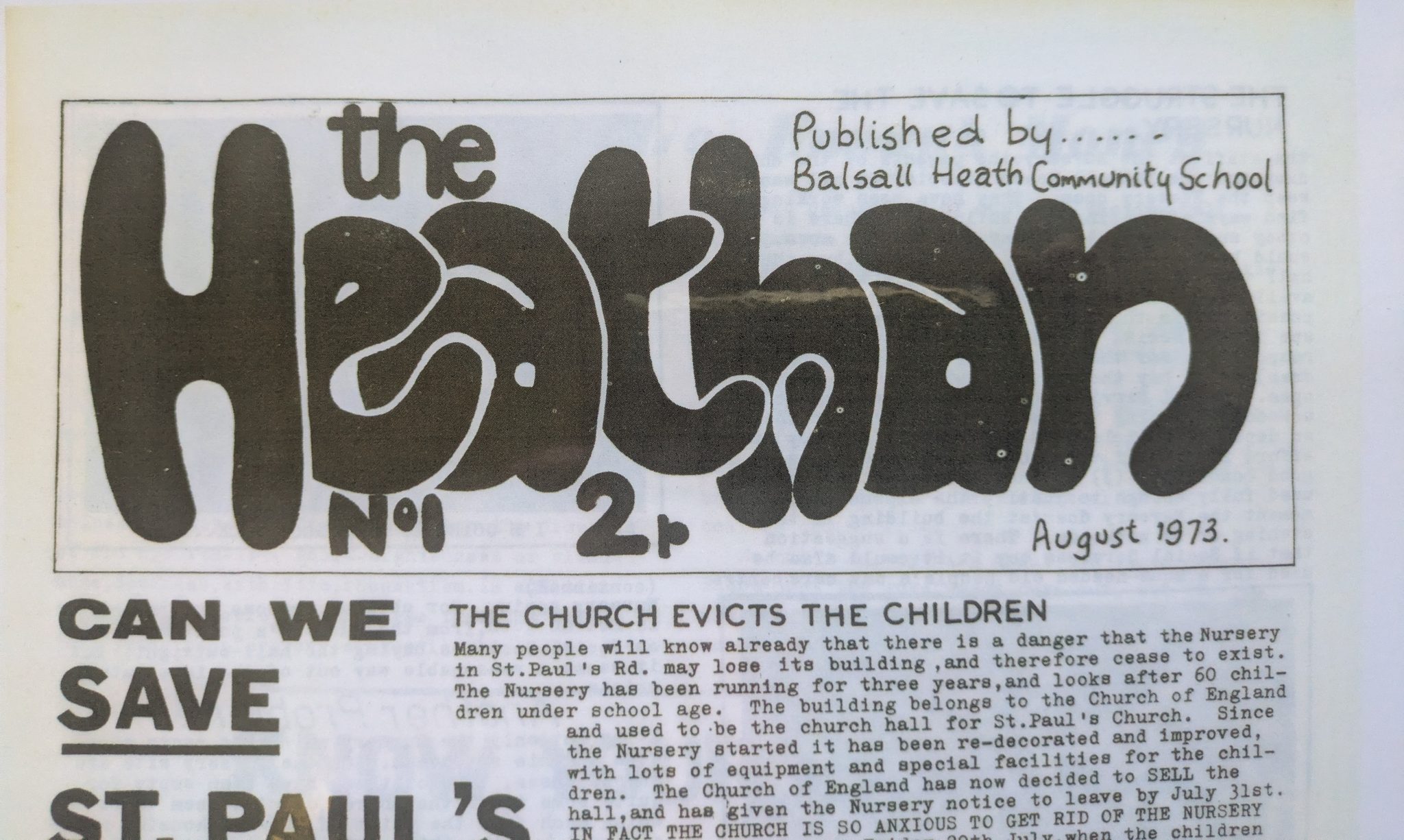 A new start for a Local Legend: The Balsall Heathan Returns!